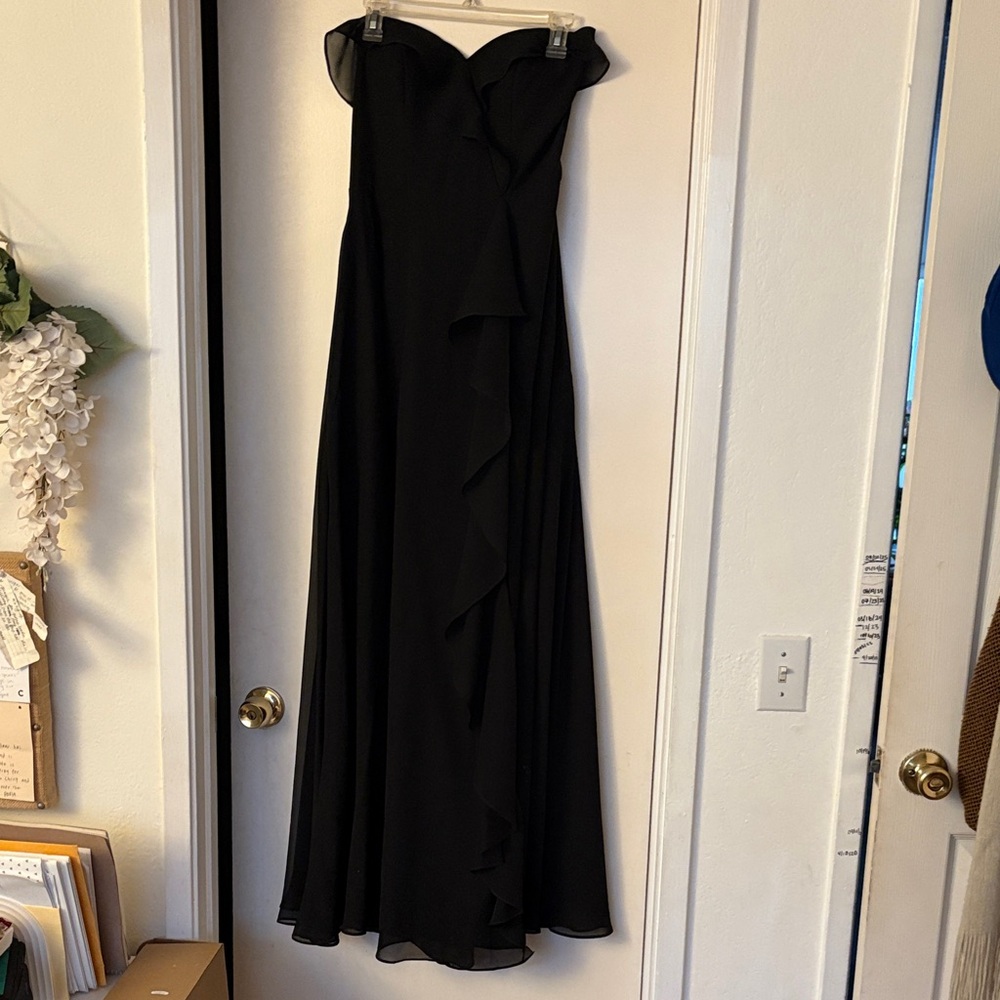 JJs House Black Strapless Gown